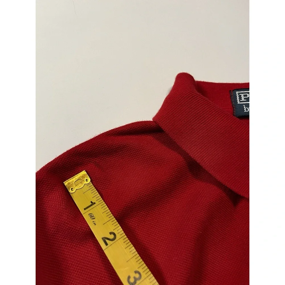 Vintage Polo Ralph Lauren 90s Crest Golf Shirt Size Small Red